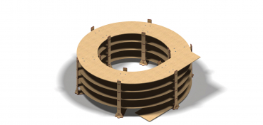 H0 Märklin Roco Line  R5/R6 2-gleisig 542,8/604,4mm - Lasercut -