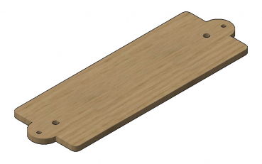 Bodenplatte 6mm für H0 1-gleisig