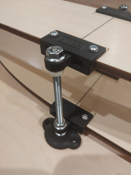 Preview: H0 Märklin C-Gleise R2 1-gleisig 437,5mm 1 Ebene - 6mm Gewindestangen -