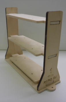 Preview: H0 Märklin Roco Line  R5/R6 2-gleisig 542,8/604,4mm - Lasercut -