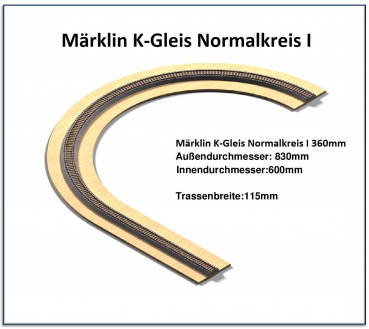 Gleiswendel 2 Ebenen Spur H0 für Märklin K-Gleis Normalkreis 1 einsp CNC gef. 