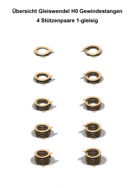 H0 Roco Line Gleise R3 1-gleisig 419,6mm - 6mm Lasercut -